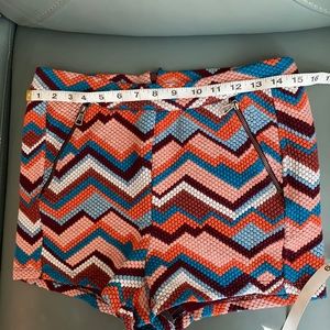 Free people 70s chevron shorts